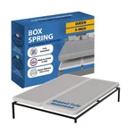 Greaton, Box Spring Bed Base Queen Size, 2-inch Wood Mattress Foundation - Am.... Fixed Price $243.67.