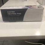 Nowwish Electric Heating Pad, Extra Large 12"x24" Washable Gray/blue/white. Fixed Price $25.99.