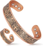 Mahnco Copper Bracelet For Men & Women, 9x Strength Magnetic Bracelets Lymphat. Fixed Price $16.86.