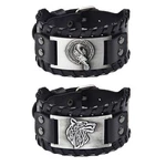 Turtledove 2 Piece Viking Leather Bracelets Wolf Fenrir And Odin S Raven Me.... Fixed Price $26.99.