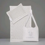 Unmera Acupressure Mat And Pillow Set, Natural Premium Linen & Coconut Fiber. Fixed Price $39.99.