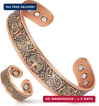 Mahnco Copper Bracelet For Men & Women, 9x Strength Magnetic Bracelets Lymphat. Fixed Price $15.81.