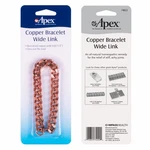Apex Copper Bracelet Wide Link Band Pain Relief Men Women Homeopathic Remedy. Fixed Price $12.97.
