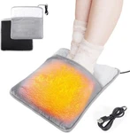 Afdeal Winter Electric Foot Heating Pad Usb Charging Soft Plush Washable. Fixed Price $19.99.