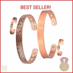 Cigmag 2pcs Copper Bracelets For Women Pure Bracelet Cuff Bangle Strength. Fixed Price $21.04.