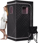 Portable Infrared Sauna Box With Red Light Therapy & 6 Heaters For Home Spa. Fixed Price $366.99.