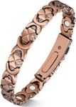 Jecanori Magnetic Copper Bracelet For Women With 3500 Gauss Magnets, Flower Copp. Fixed Price $37.11.