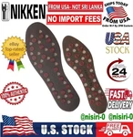 Nikken Kenko Mstrides Magnetic Insoles - Black/burgundy, Large Men 7-12 Trim. Fixed Price $79.99.