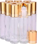 Inice 12 Pack Essential Oil Roller Bottles 10ml Clear Glass Bottles.... Fixed Price $16.99.
