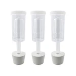 3ct. - 3 Piece Airlock With #7 Stopper Set Of (cylinder Airlock). Fixed Price $19.30.