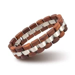 Bobo Bird Mens Wooden Bracelet Stylish Wood & Stainless Steel Combined Wooden.... Fixed Price $45.60.