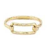 Pomina Chunky Fashion Bangle Bracelet For Women, Hammered Worn Gold & Silver .... Fixed Price $30.46.