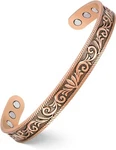 Feraco Women Bracelet Pure Copper Acanthus Motifs Magnetic Pain Relief. Fixed Price $25.29.