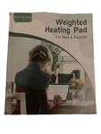 Weighted Heating Pad For Neck, Shoulder Comfytemp Wearable Washable Flannel Grey. Fixed Price $24.99.