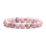 Liagza Healing Bracelet For Women Anxiety Crystal 7, Pink-zebra Stone. Fixed Price $27.31.