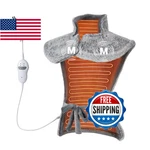 Massaging Heating Pad For Neck And Shoulders Back, 24" X 35" Large Electric. Fixed Price $70.07.