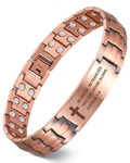 Feraco Copper Cross Bracelet For Men,magnetic Therapy Cooper Bracelets Brown. Fixed Price $31.04.