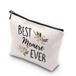 Wcgxko Best Memere Ever Grandma Gift Zipper Makeup Bags Travel Wa.... Fixed Price $20.03.