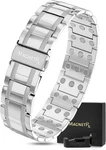 Magnetrx 3x Strength Mens Magnetic Bracelet Titanium With Sizing Tool (silver). Fixed Price $59.95.
