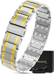 Magnetrx 3x Strength Magnetic Bracelets For Men Titanium (silver & Gold). Fixed Price $55.75.