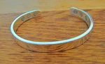Silver Plated Pure Copper Magnetic Bangle Bracelet 6 Magnets Arthritis Pain Heal. Fixed Price $15.50.