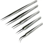 Towot Precision Tweezers, 5 Pcs 140mm,135mm,120mm,110mm,116mm, Silver. Fixed Price $44.70.
