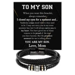 Viragil To My Son Bracelet, Gifts From Mom And Dad, Bracelet For From.... Fixed Price $64.00.