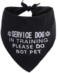 Jpb Service Dog In Training Please Do Not Pet Black Bandana Large,. Fixed Price $17.96.