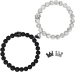 Ymeeaa Couples Bracelets King&queen Crown His And Her Heart Matching B. Fixed Price $16.07.