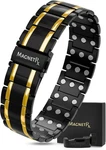 Magnetrx 3x Strength Titanium Magnetic Bracelet Fold-over Clasp (black & Gold). Fixed Price $59.95.