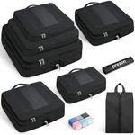 8 Set/6 Set/4 Set Compression Packing Cubes For Travel, Lightweight Vacation .... Fixed Price $38.31.